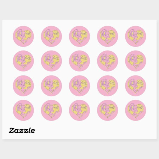 Lola Heart Signature Ronde Sticker (Vel)