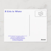 Lola in het Briefkaart van de winter (Achterkant)