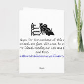 Lola met kerst feestdagen kaart (Achterkant)