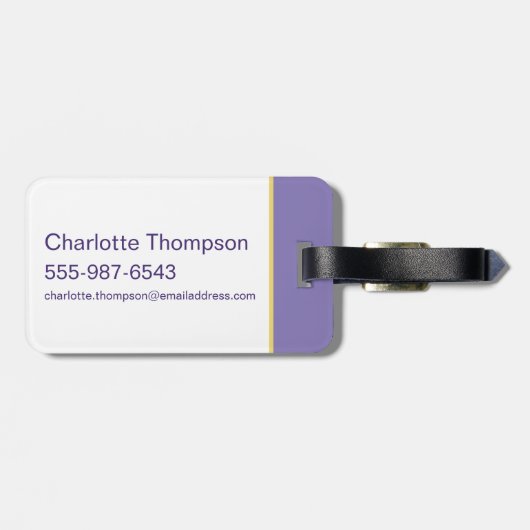 Lola Portrait Autograph Bagagelabel (Achterkant horizontaal)