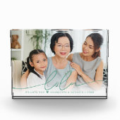 Lola Script Overlay | Nous vous aimons Bloc Photo (Devant)