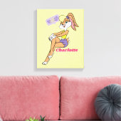 Lola Sitting Canvas Afdruk (Insitu (Woonkamer))