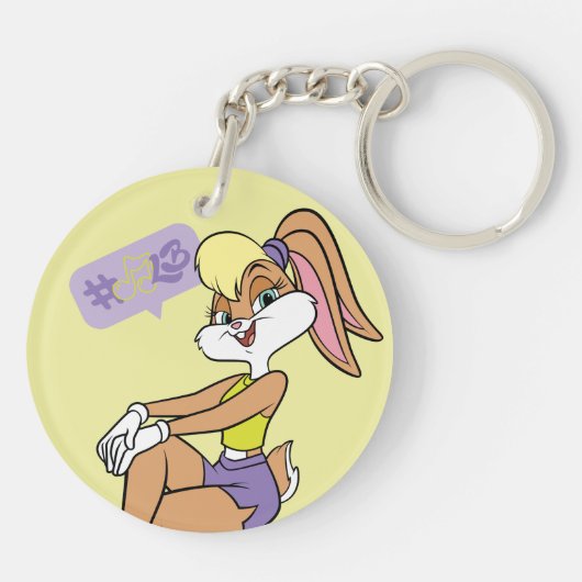 Lola Sitting Sleutelhanger (Achterkant)