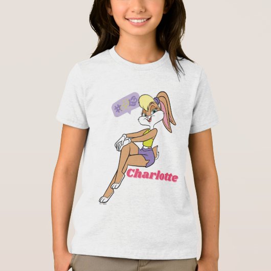 Lola Sitting Tri-Blend Shirt (Voorkant)