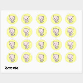 Lola Stickers Pig 1&1/2 po (Feuille)
