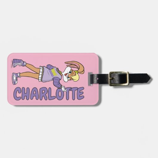 Lola TUNE SQUAD™ Varsity Heart Bagagelabel (Voorkant horizontaal)