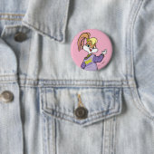Lola TUNE SQUAD™ Varsity Heart Ronde Button 5,7 Cm (In situ)