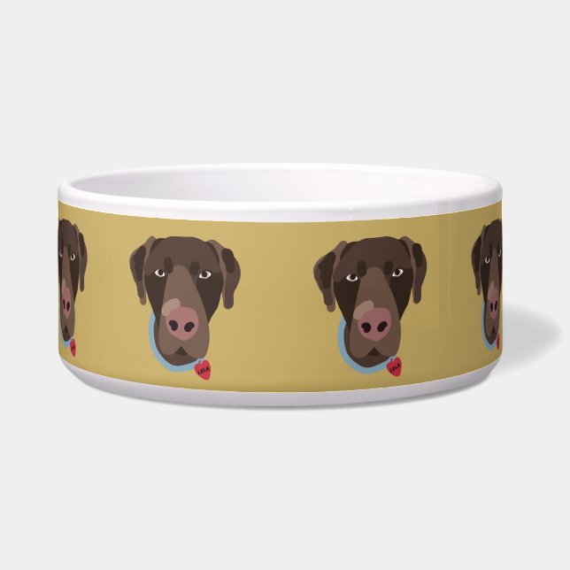 Lola voor Audrey Pet Bowl Voerbakje (Voorkant)