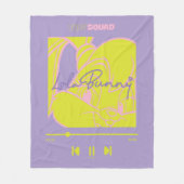 Lola's muziekspeler fleece deken (Voorkant)