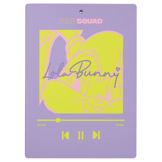 Lola's muziekspeler klembord (Achterkant)