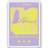 Lola's muziekspeler sticker (Voorkant)