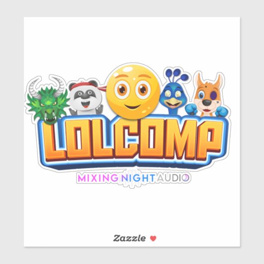 LOLCOMP Custom-Cut Vinyl Sticker (Vel)