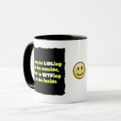 LOLing sur la tasse de café extérieure (Devant gauche)