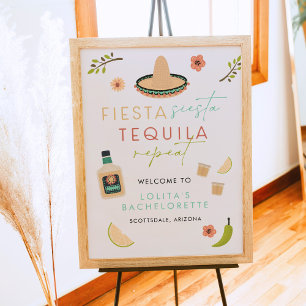 LOLITA Fiesta Siesta Tequila Bachelorette Welkom Poster