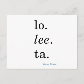 Lolita - Vladimir Nabokov Briefkaart