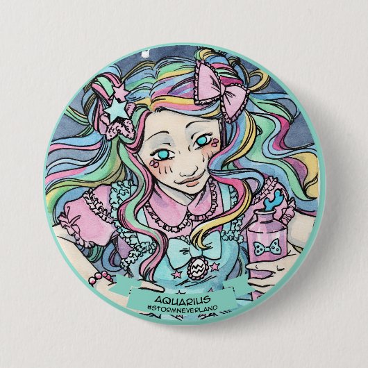 Lolita Zodiac Ronde Button 7,6 Cm (Voorkant)