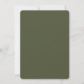 L'Olive : Faire-Part de Mariage Vert (Dos)