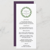 L'Olivier | Menu mariage rustique (Devant / Derrière)