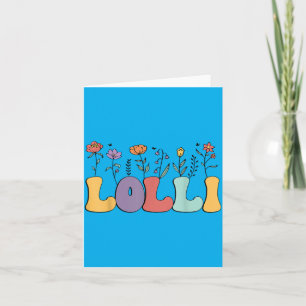 Lolli Cadeaus Vrouwen Wilde Bloem Lolli Oma Kaart