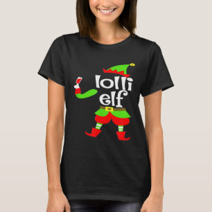 Lolli Elf Wijn Kerstmis Filipijnse oma T-shirt
