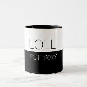 Lolli Vast   Elegant Gifts for Grandma  Tweekleurige Koffiemok