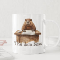 Lollig De Dam Baas Bever Waterverf