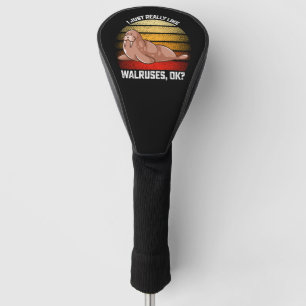 Lollig, ik vind walrussen gewoon echt leuk oké golfheadcover