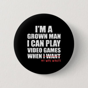 Lollige papa-gamer Ik kan videogames spelen als mi Ronde Button 5,7 Cm