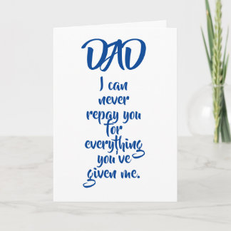 Lollige verjaardagskaart voor papa kaart