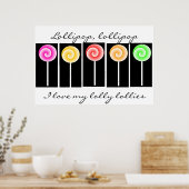 Lollipop Art Poster (Cuisine)