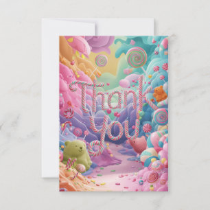 Lollipop Delicious Candyland bedankkaart