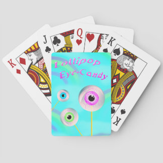 Lollipop Eye Candy - låtsas reklam Pokerkaarten