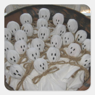 Lollipop Ghosts Vierkante Sticker