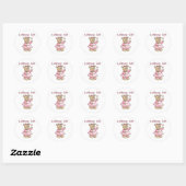 Lollipop Girl Ronde Sticker (Vel)