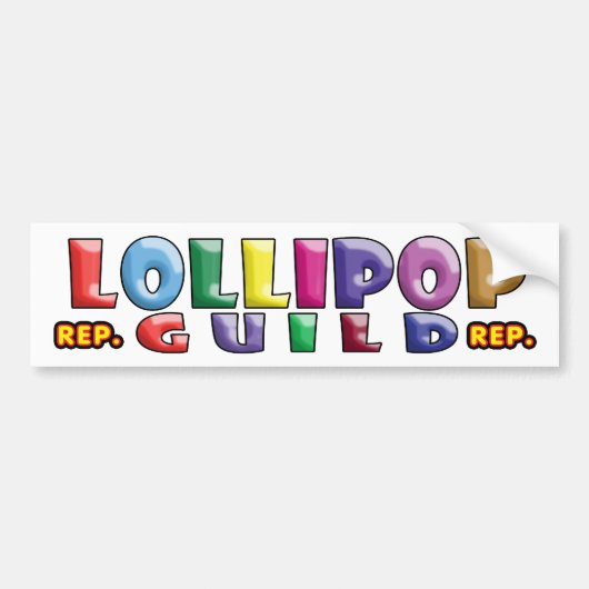 Lollipop Guild Bumpersticker (Voorkant)