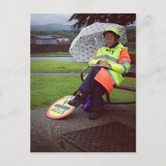 Lollipop Lady Briefkaart (Voorkant)