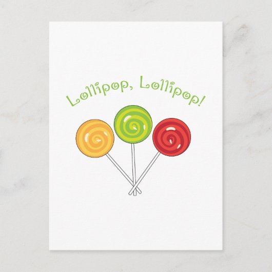 Lollipop Lollipop Briefkaart (Voorkant)