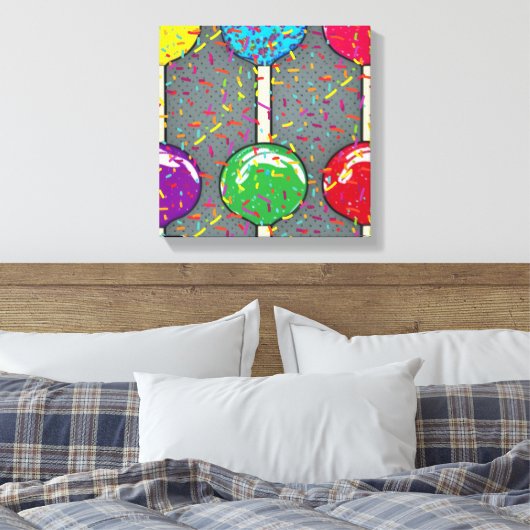 Lollipop Love Canvas Afdruk (Insitu (Slaapkamer))