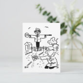 Lollipop Man is Gardening Briefkaart (Staand voorkant)