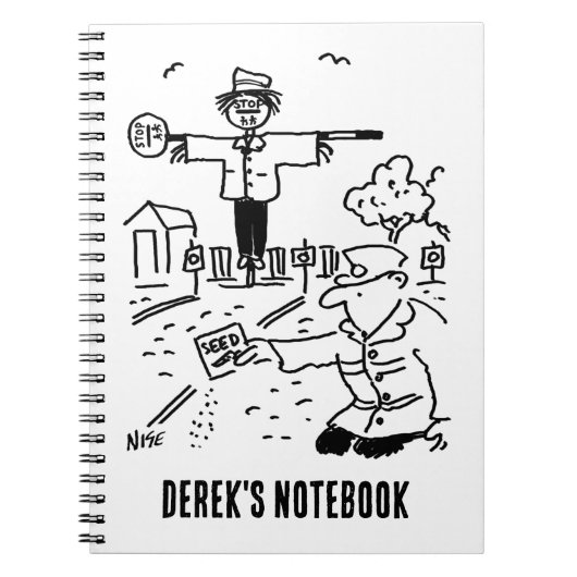 Lollipop Man is Gardening Notitieboek (Voorkant)