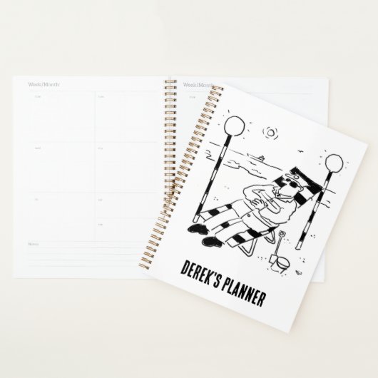 Lollipop Man is Zonnebaden. Surreal Planner (Display)