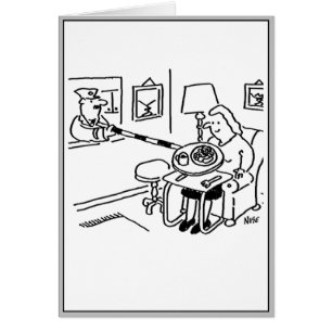 Lollipop Man serveert voedsel uit zijn keukenhatch