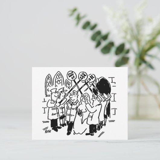 Lollipop Man trouwt met de Garde der Briefkaart (Staand voorkant)