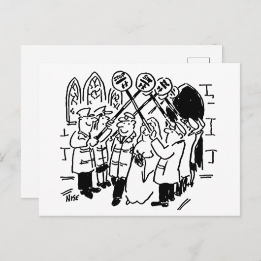 Lollipop Man trouwt met de Garde der Briefkaart (Voorkant / Achterkant)