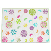 Lollipop Motif bonbon personnalisé sac cadeau (Devant)