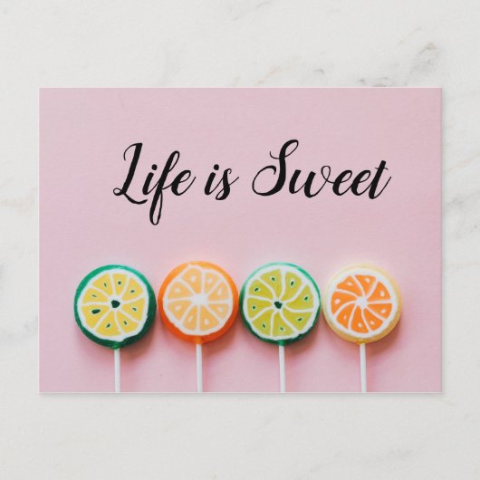 Lollipop Post Card Briefkaart (Voorkant)