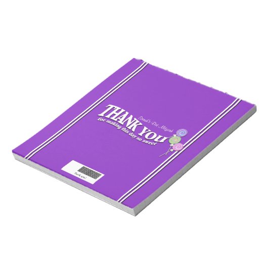 Lollipop Snoep Bar, omloop Notitieblok (Gedraaid)