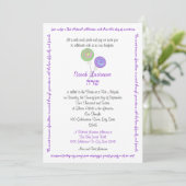 Lollipop Snoep Bat Mitzvah Lavender Kaart (Staand voorkant)