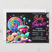 Lollipop Snoep Paradise Baby shower Kaart (Voorkant)