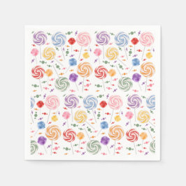 Lollipop Snoep Patroon kleurrijk Servet